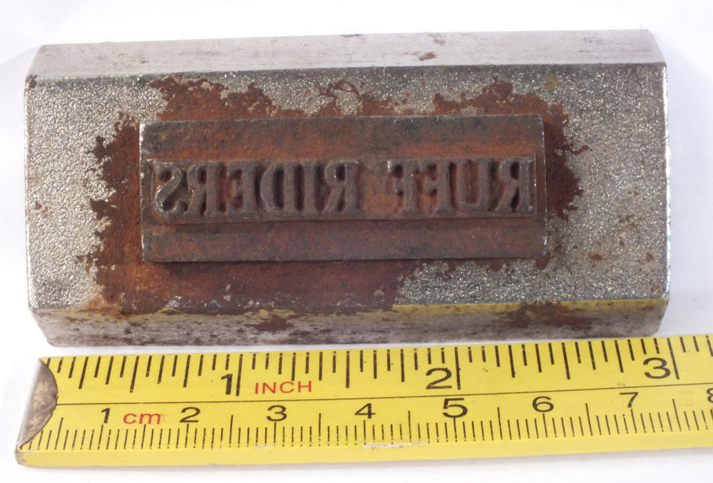 RUFF RIDERS: Steel Leather Embossing Stamp