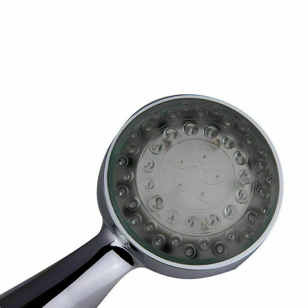 3 Color LED Auto Changing Fixed Shower Head Temperature Sensor Bath Sprinkler