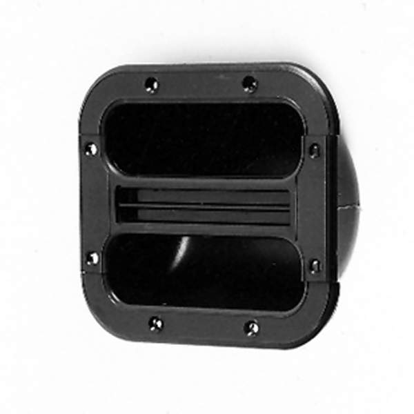 Black Plastic Recessed Speaker Cabinet Replacement Bar Handle