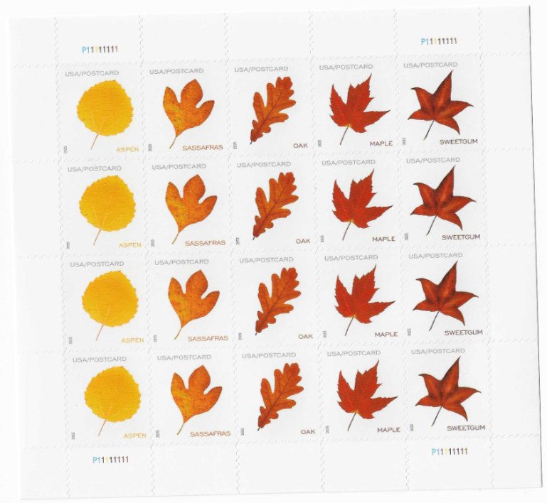 USPS sheet  post card STAMPS