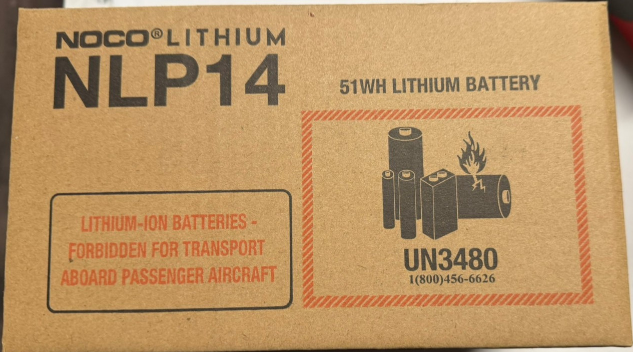NOCO Lithium NLP14 12V 500A Powersport Battery - New and Sealed