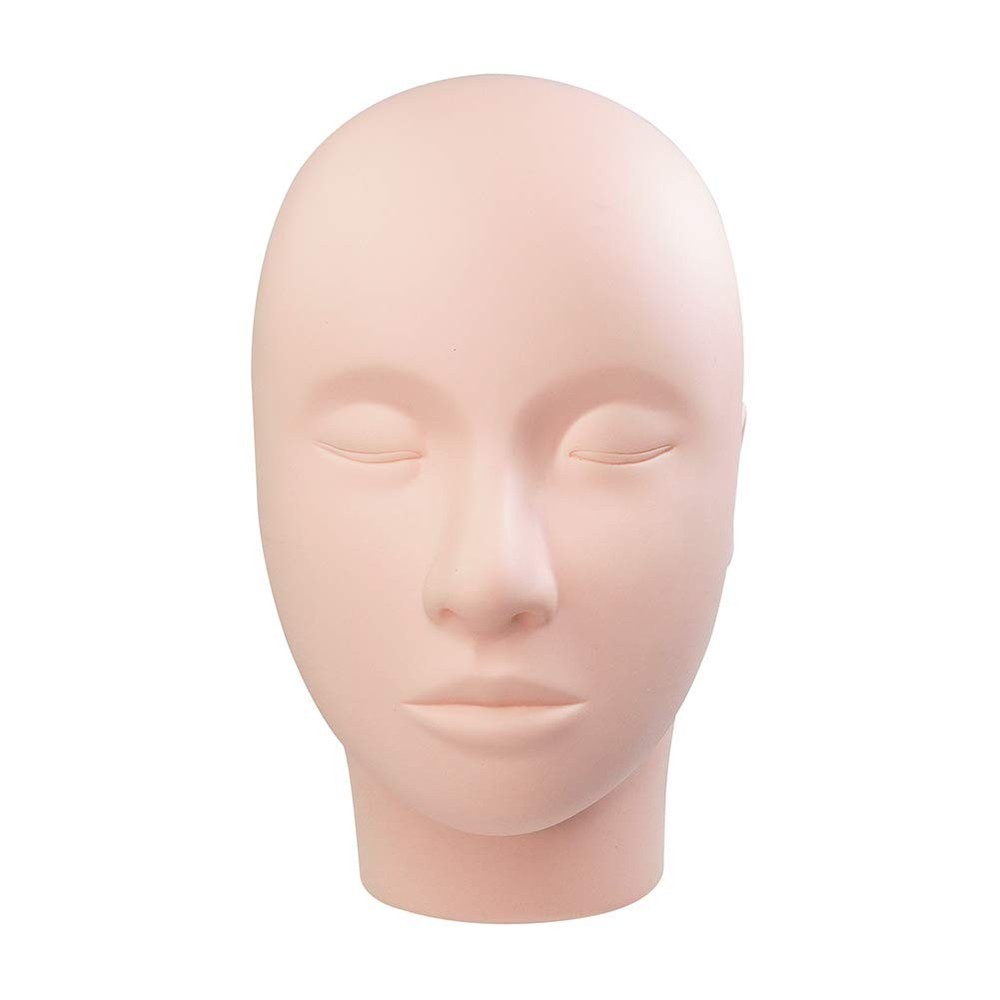 Soft-Touch Rubber Lash Practice Head - Durable & Multi-Use for Makeup Experts