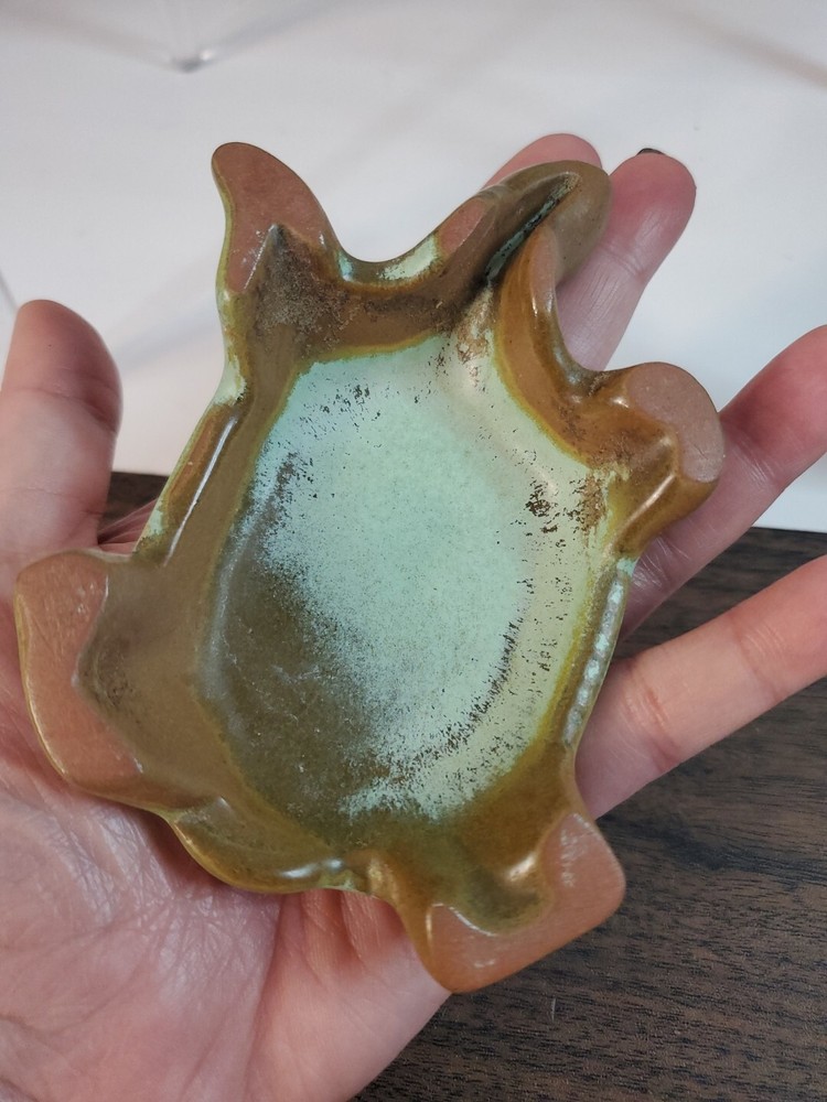 Vintage Stone Carved Turtle Figurine Rustic Look 5"