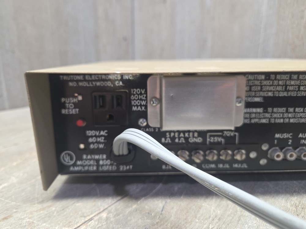 RAYMER 800-35A SOLID STATE MICROPHONE PREAMP / MIXER (Untested)