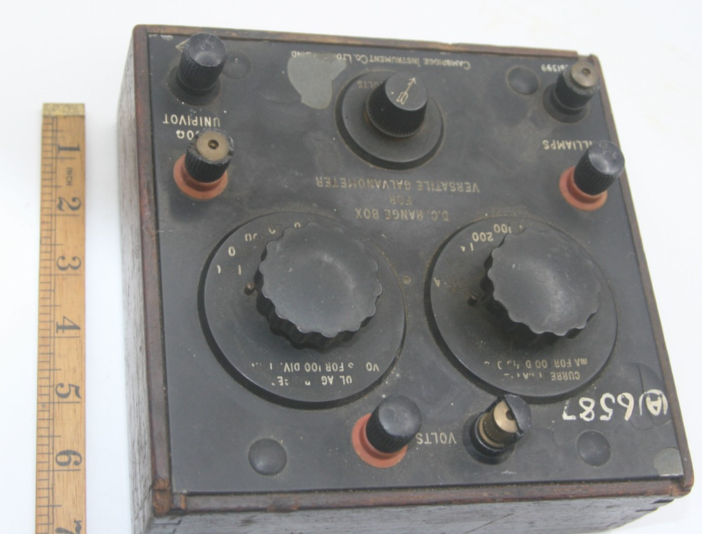 Vintage Cambridge Instrument DC Range Box For Versatile Galvanometer