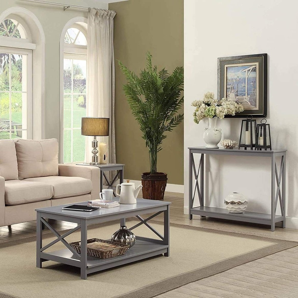 Pemberly Row Console Table in Gray