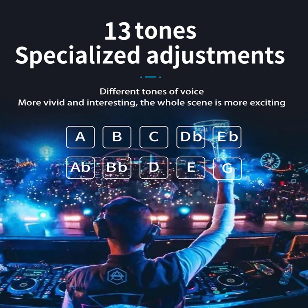 For Computer Sound Card Portable Mixer with Evading Function 13 Sound Modes