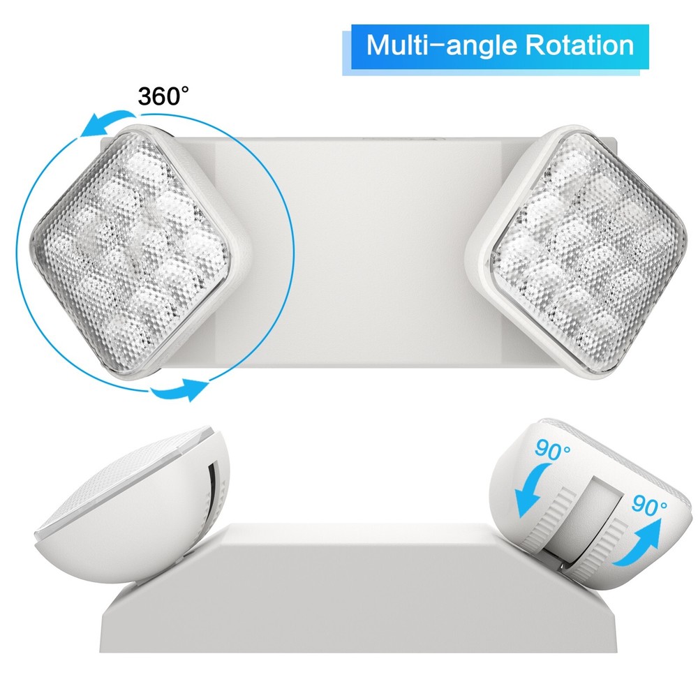 12 Packs UL Listed Led Emergency Light Exit Signs White Commercial Exit Lighting