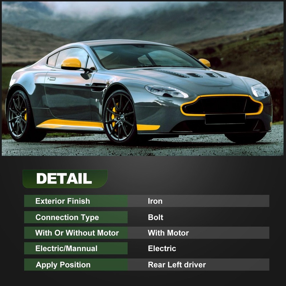 Left Rear Power Window Regulator Motor Replacement 2012-2017 Accent