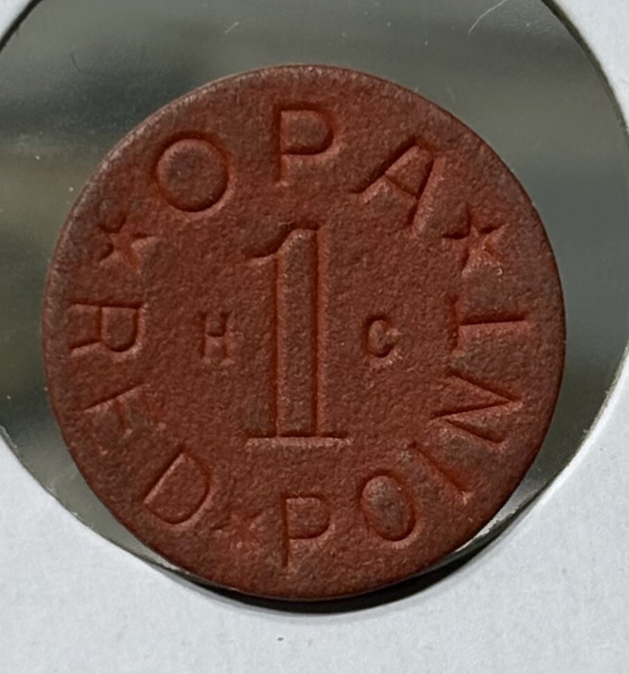 Opa Red Point HC WWII US Ration Token