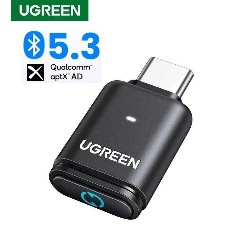 “UGREEN USB-C Bluetooth 5.3 Transmitter aptX HD Audio Adapter for PC Nintendo Sw