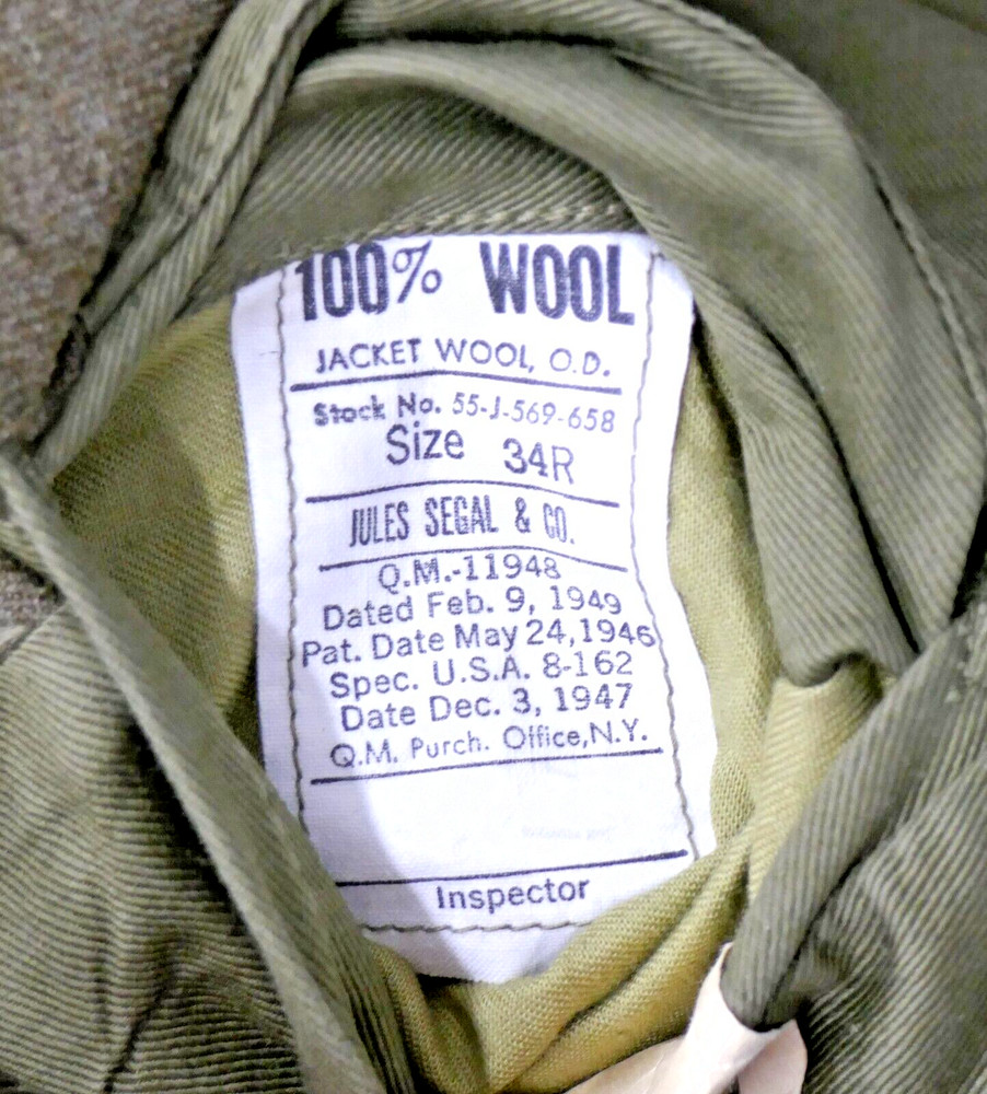 US Air Force Post-WWII IKE Jacket German Made Patch Ribbon