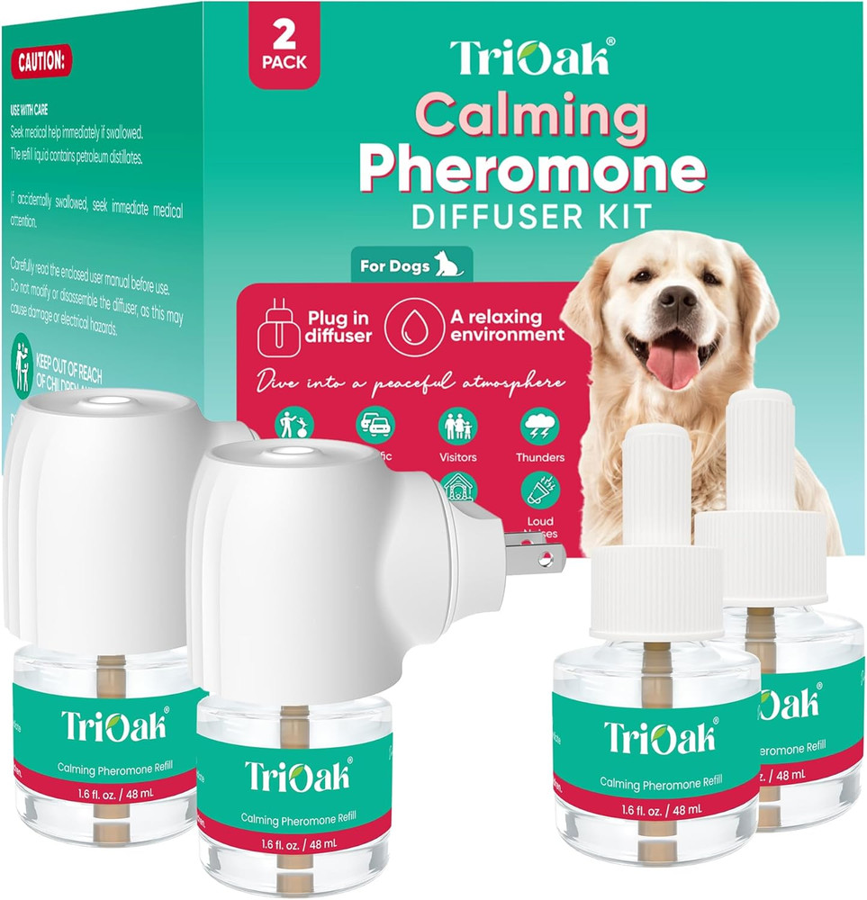Calming Diffuser for Dog: Appeasing Dog Pheromones Calming Diffuser Plug in K...