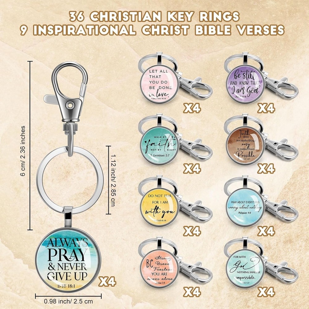 Church Group Gift Scripture Keychain Collection