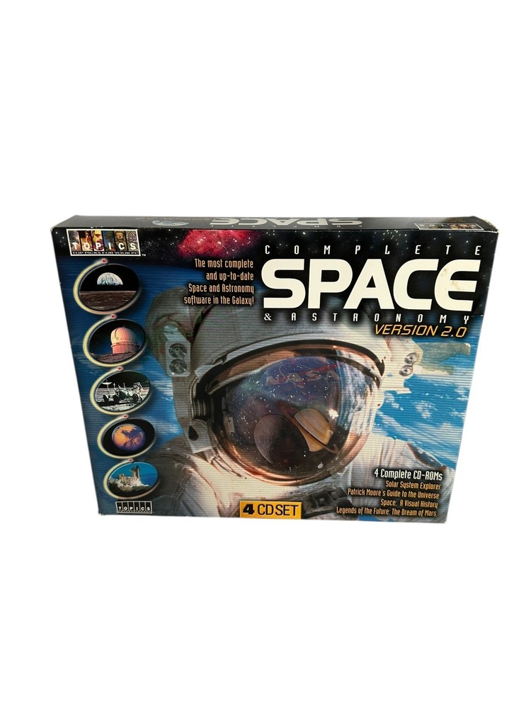🚀 Complete Space & Astronomy Version 2.0 💿 4 CD-ROM Set NEW Sealed PC Software