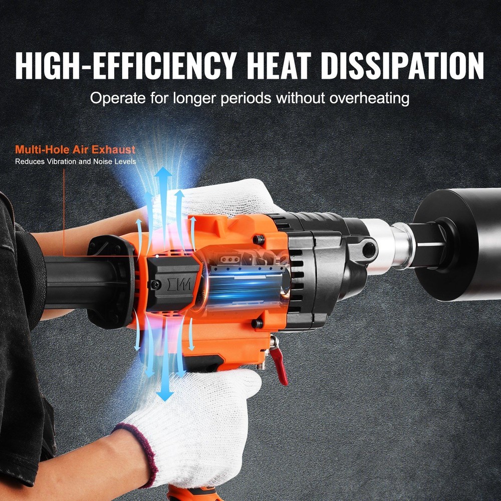 Core Drill Machine, 0.8-6.3in Drilling Diameter Handheld Diamond Core Dril