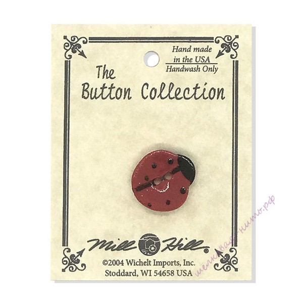 Mill Hill Ceramic Buttons 86050 Ladybug