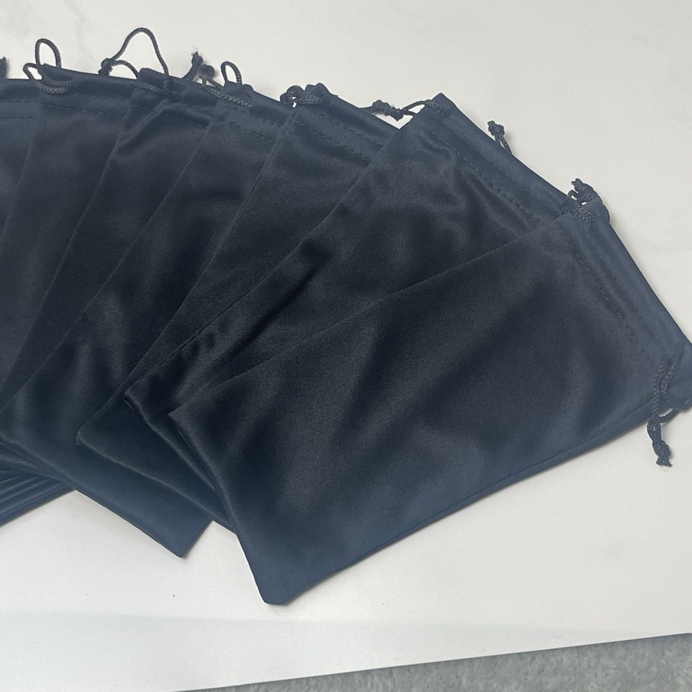 10 Pack Drawstring Sunglasses Case Microfiber Pouch Cleaning Cloth Soft Case Bag