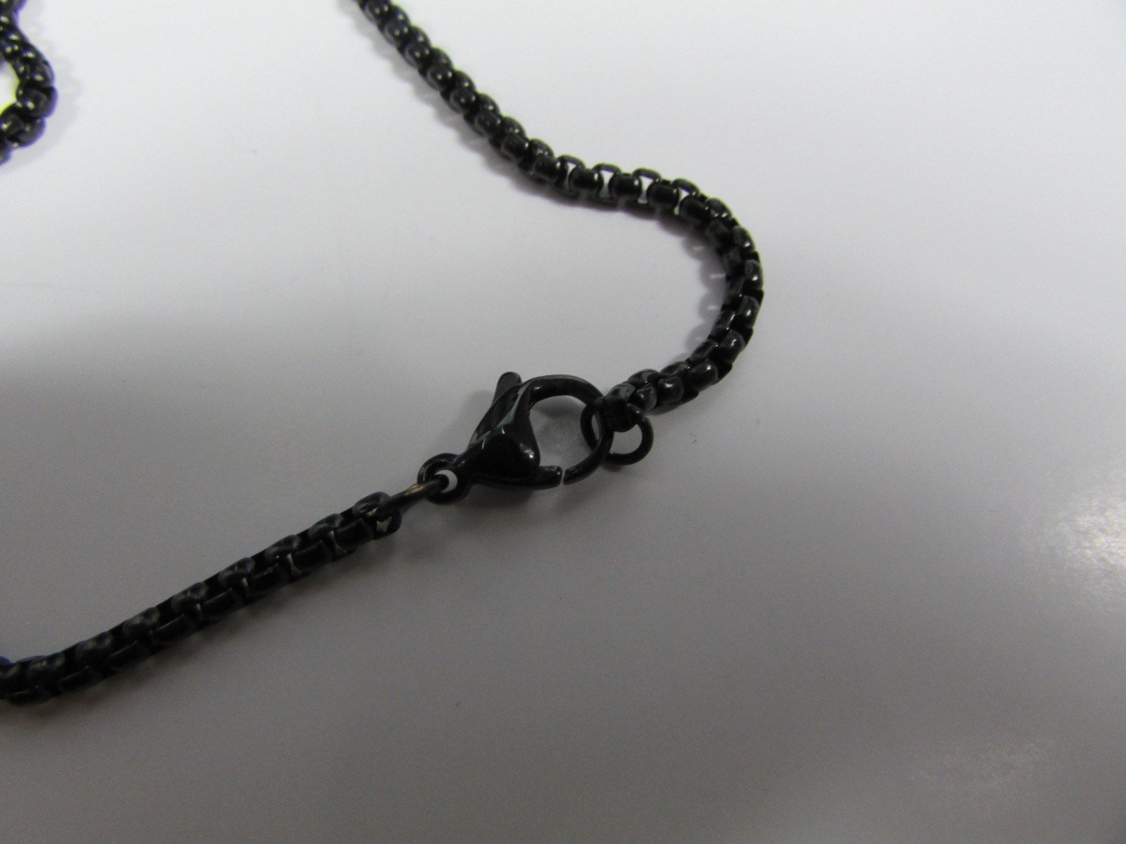 NEW Invicta Jewelry Black Stainless Steel Cross Pendant Necklace 24"