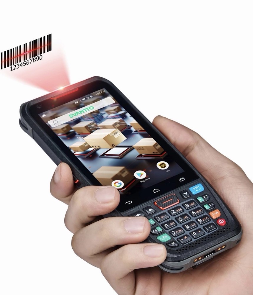 SVANTTO Android Barcode Scanner, Android 13 Handheld Computer, 1D/2D/QR Barco...