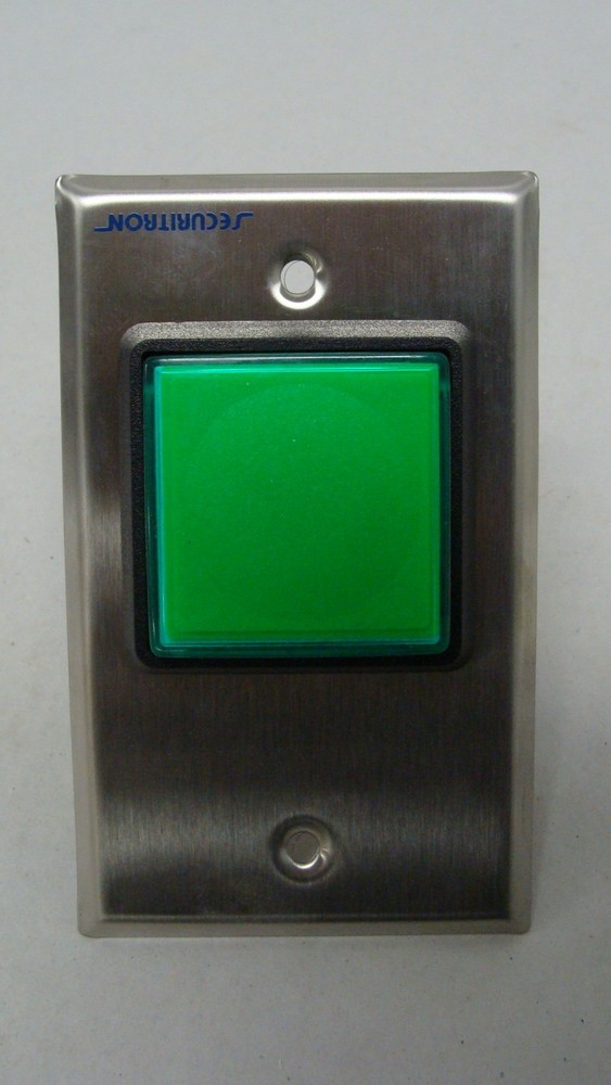Securitron PB2E Push Button 2" square single gang request to exit NEW NOS