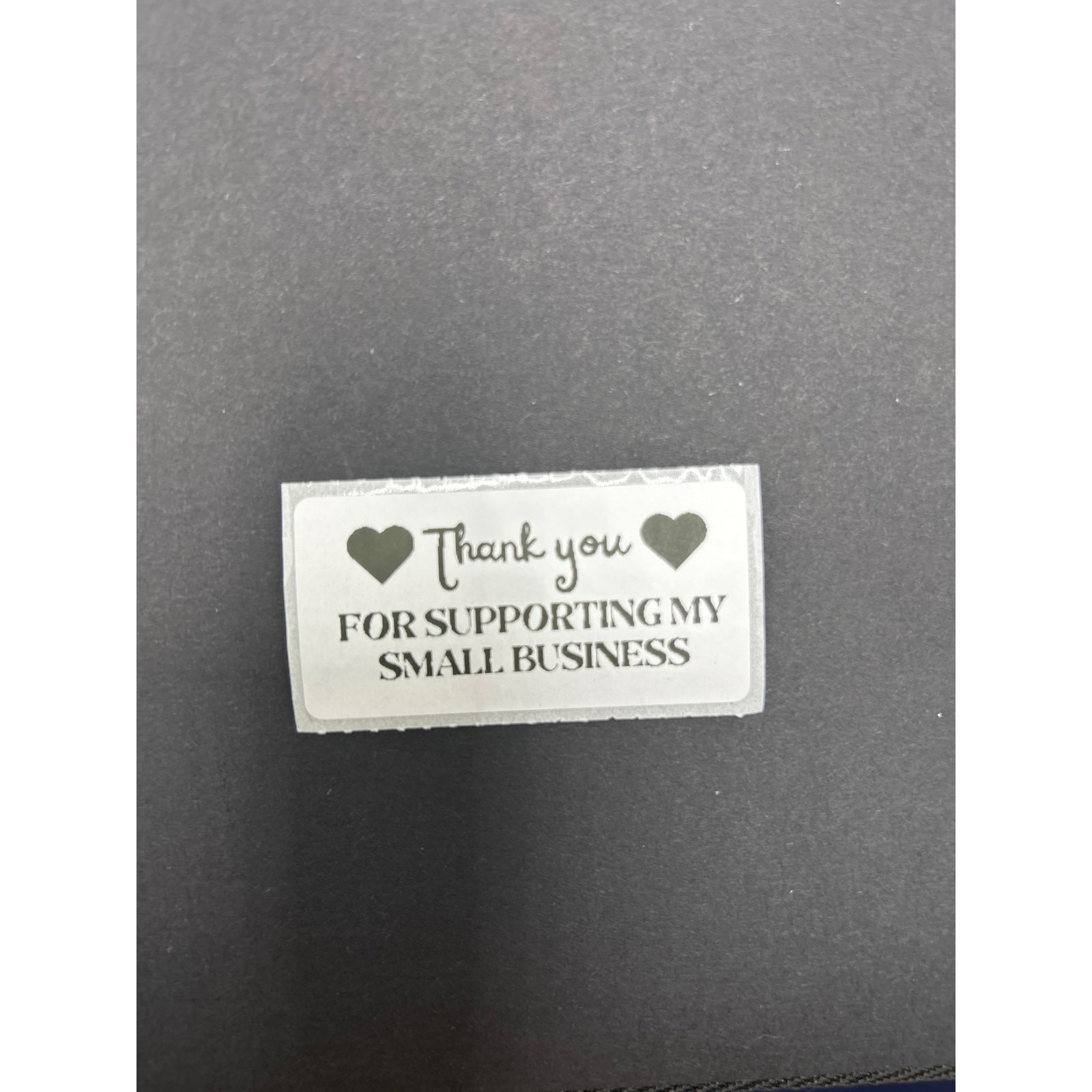 Set of 100 Handmade "Thank you for Supporting my Small Business" Stickers