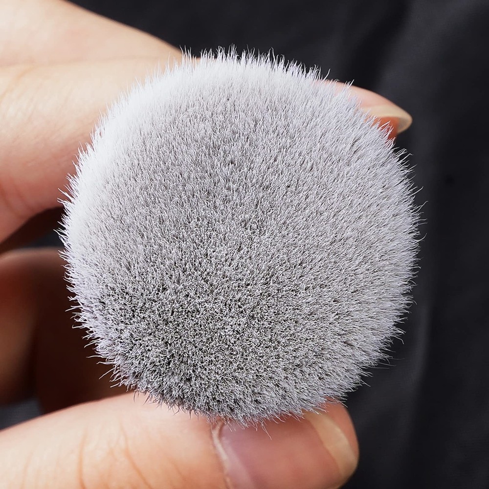 DIFFUNY Large Makeup Brushes Double Ended Foundation Brush & Concealer Black