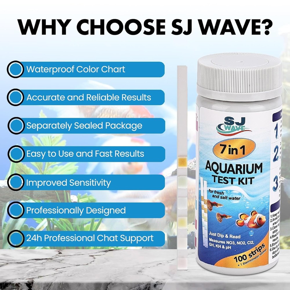 Aquarium water test strips kit