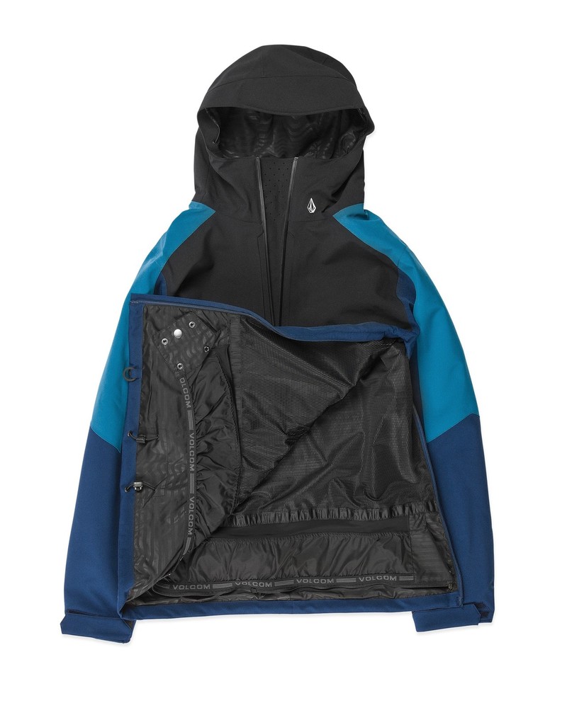 Volcom Brighton Pullover Men's Winter Jacket, Navy, Medium