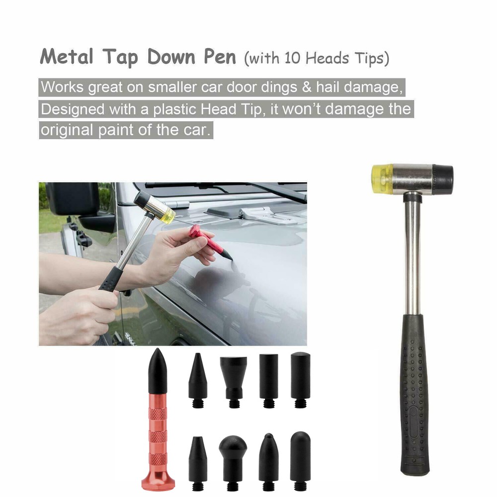 Professional Paintless Dent Removal Tool Car Dent Repair Puller Kit