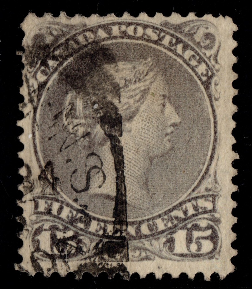 #29 Large Queen 15c Canada used