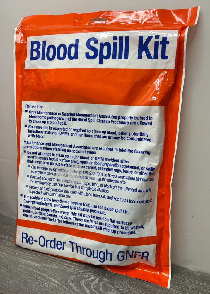 2pk Blood Spill Kit for Workplace Maintenance