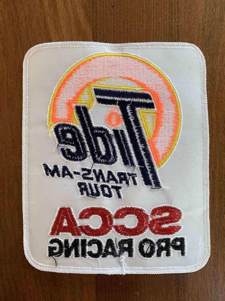Vintage SCCA Patch Tide Trans-Am Tour Patch Racing Patch SCCA Pro Racing Patch