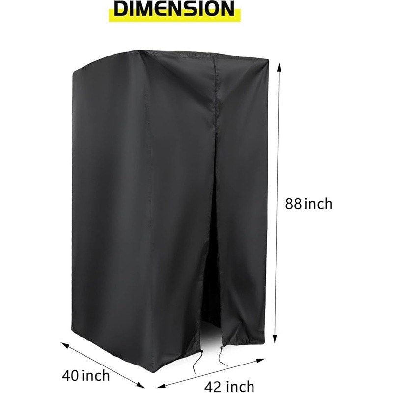 Waterproof Durable Pull Up Bar Station Cover W/ Zipper Adjustable String New