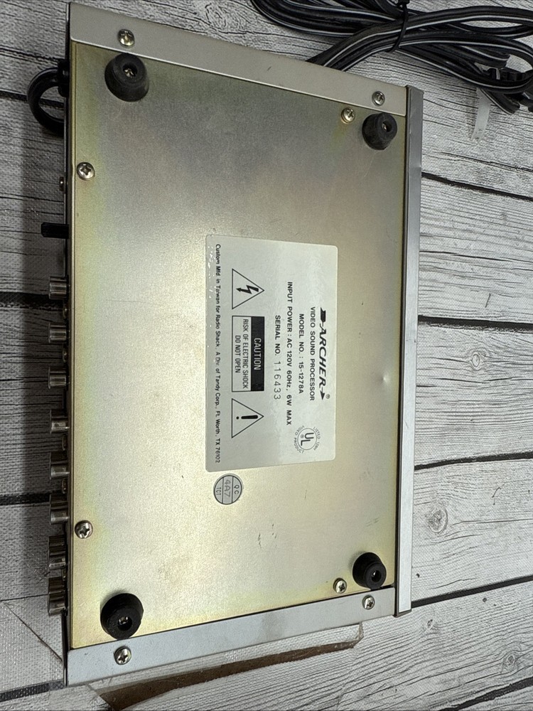 Archer Video Processor Model 15-1272A Radioshack Analog VHS Enhancer Untested