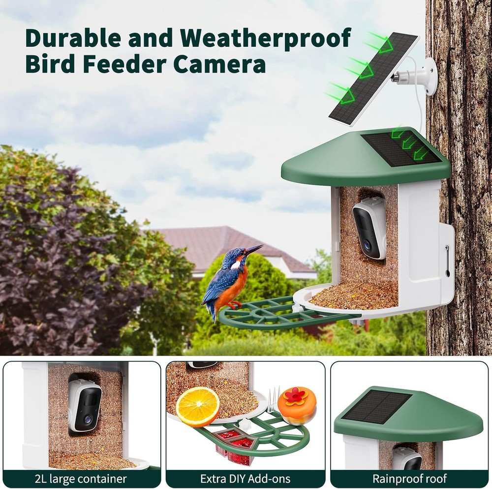 Smart Birdhouse Camera with Arrival Notifications