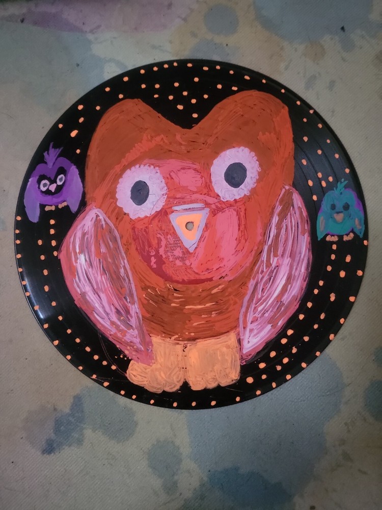 Handpainted 12"vinyl Record