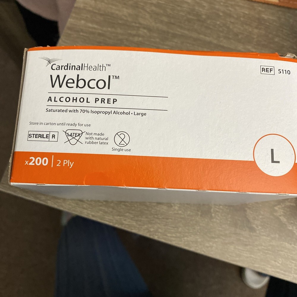 Alcohol Prep Wipes , Large - 200 Count