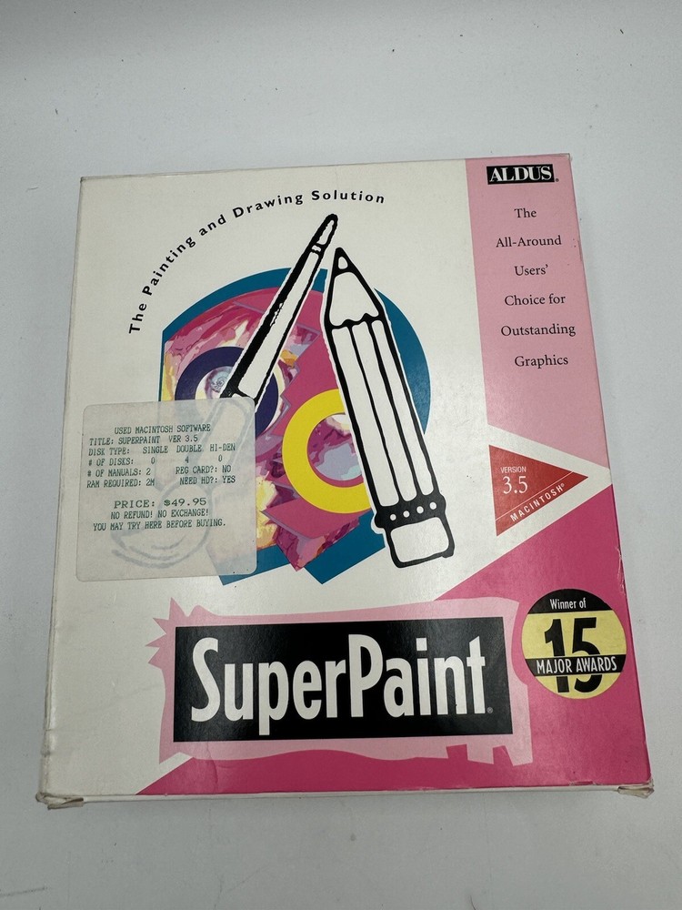 SuperPaint Silicon Beach Software Apple Macintosh Vintage