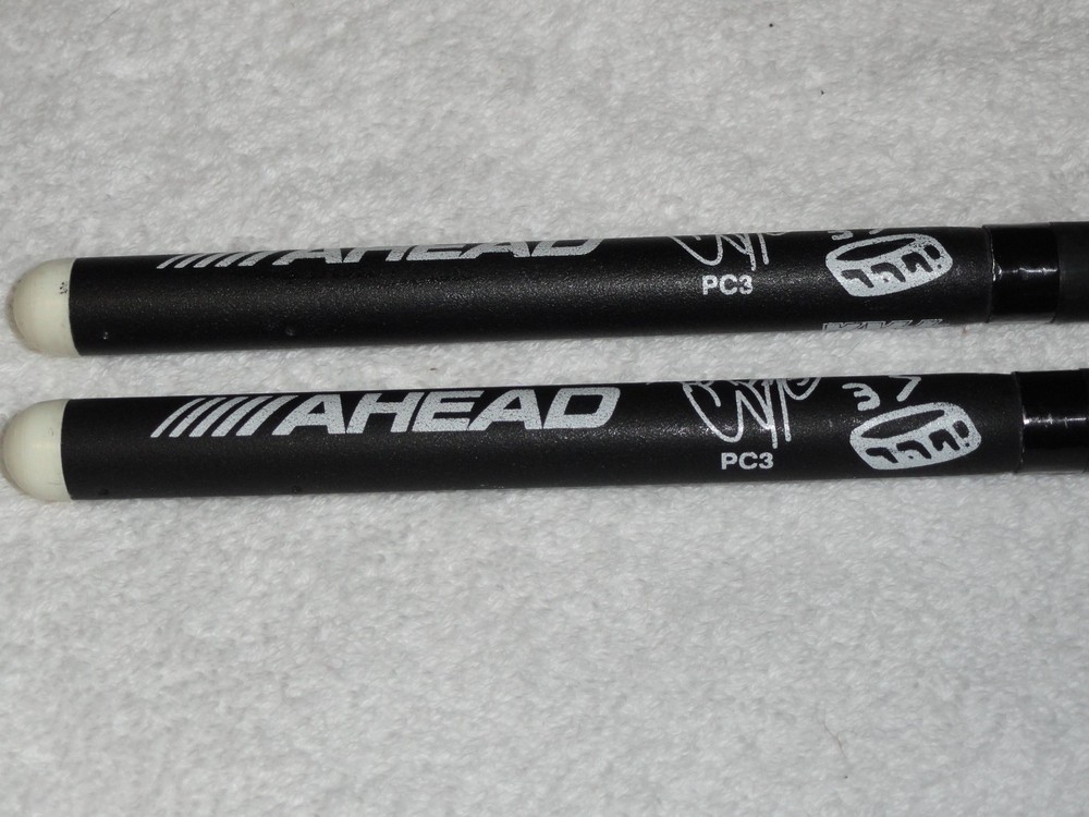 KISS Farewell Tour Staged Played Ahead Drumsticks set + Gloves and Signed Head