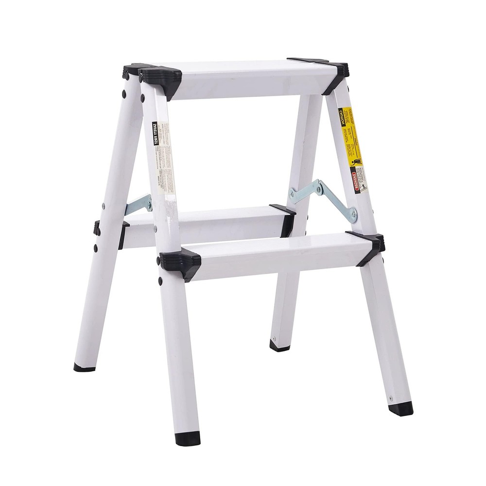 Vilobos 2-Step Aluminum Stool, Folding, Lightweight, Sturdy, 220 lbs Capacity...