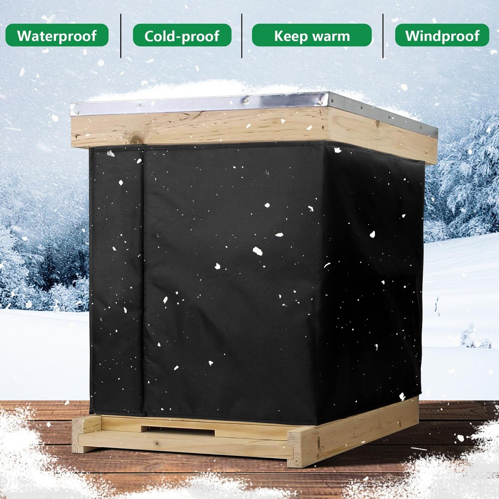 codree 8 Frame Winter Bee Hive Wrap- 1 1 Deep Box & 1 Medium Box, 8