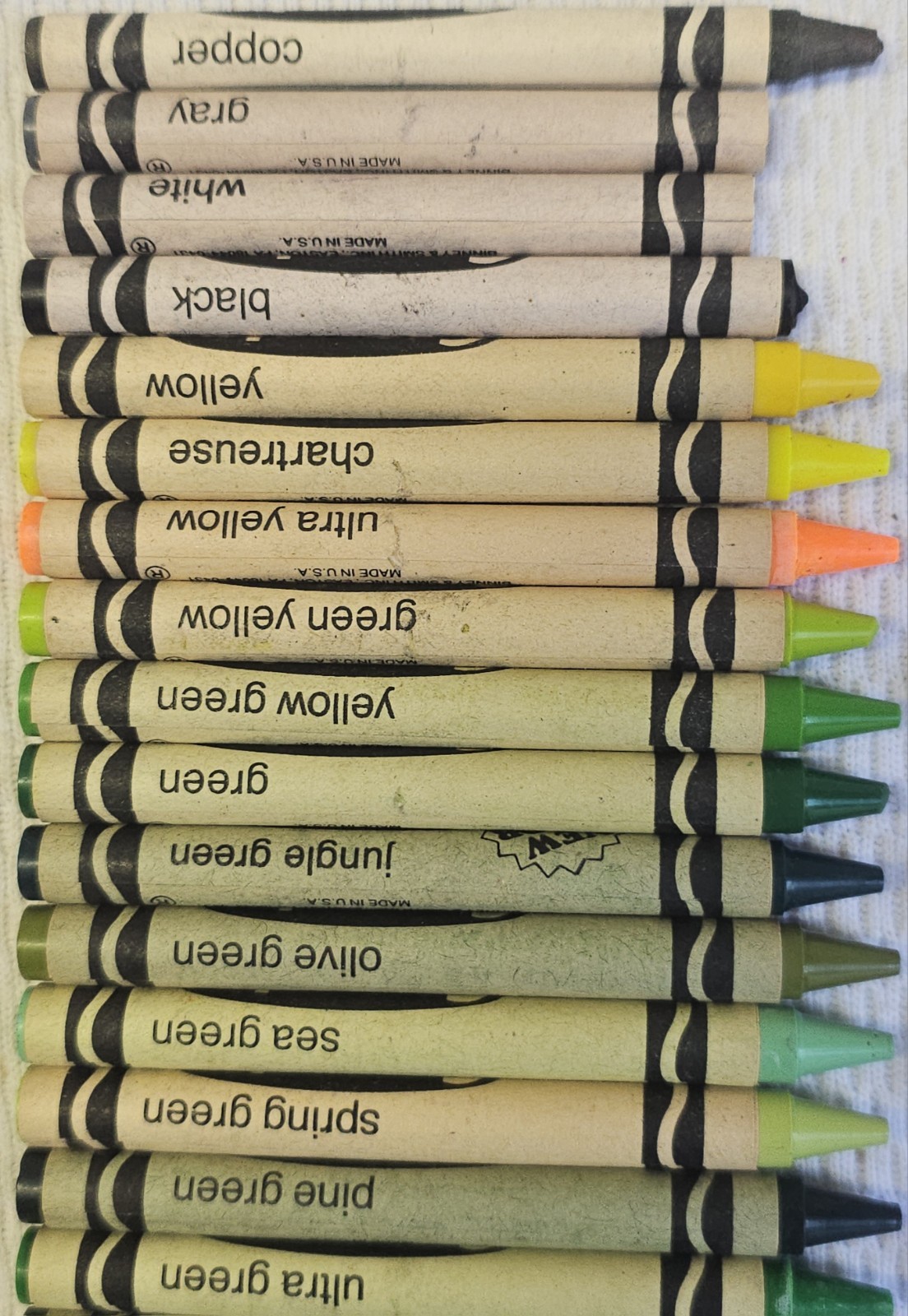 1990 Crayola Crayons 1st EVER Dandelion Cerulean + Indian Red Thistle Goldenrod