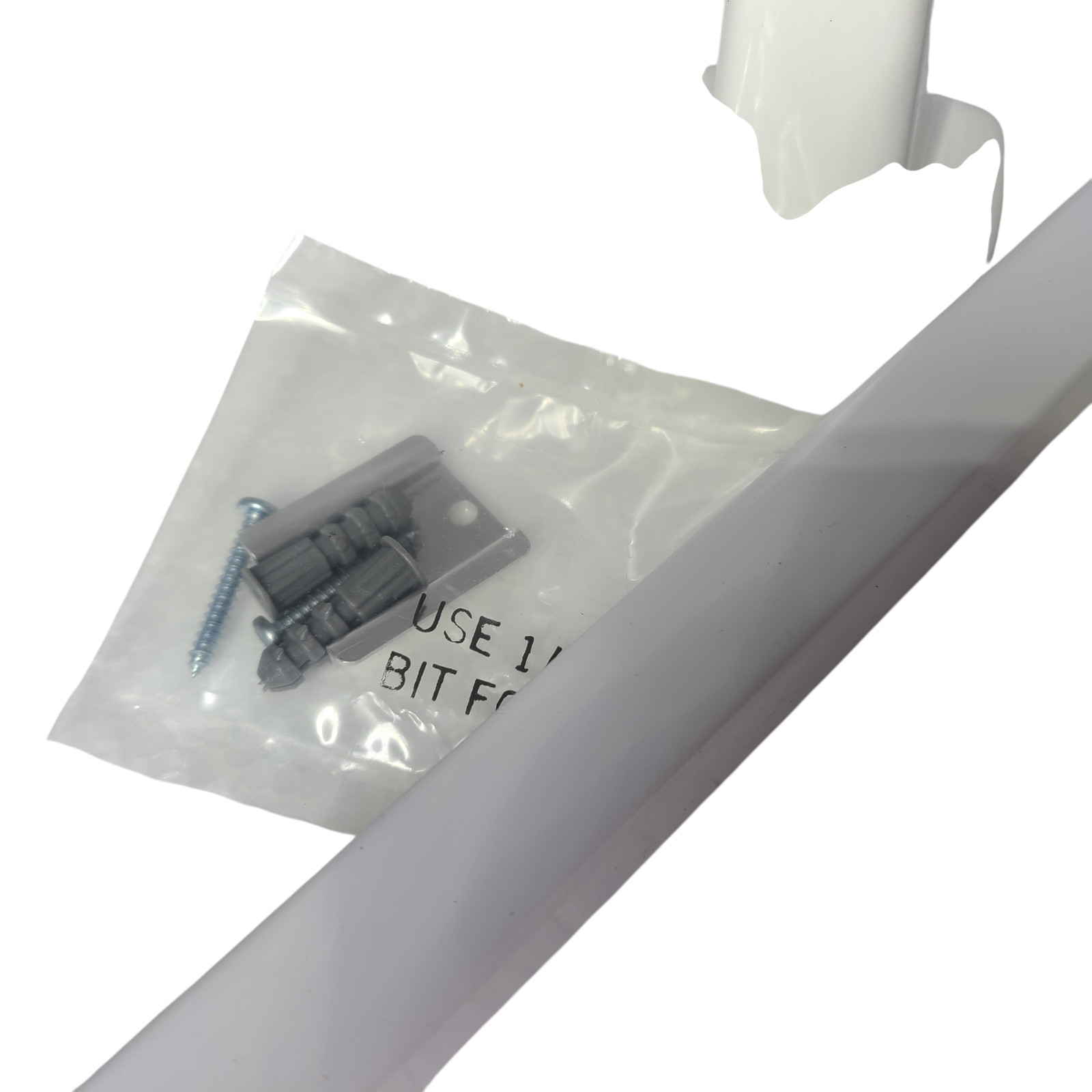 Vintage White Ceramic Towel Bar Rod Rack Post Holders Bracket Screw in Drywall