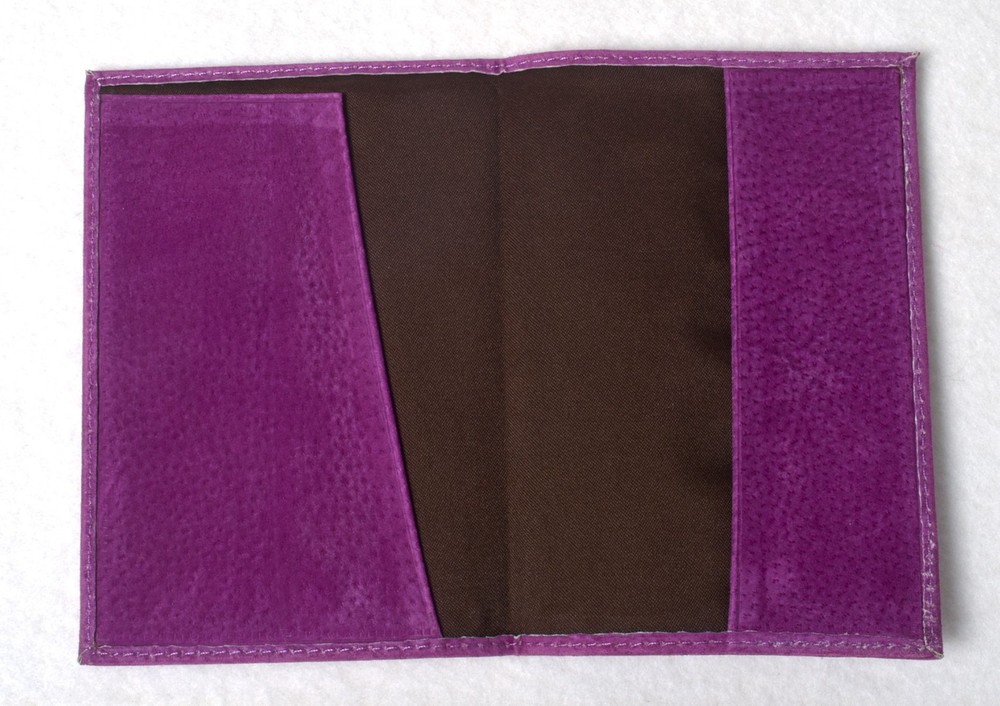 LEATHER (SUEDE) PASSPORT CASE