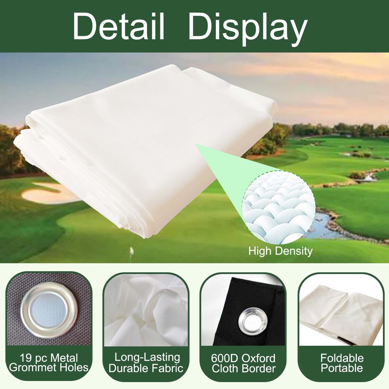 KHAMPA Golf Simulator Impact Screen 9'10'' Indoor DIY Golf Impact Screen Quality