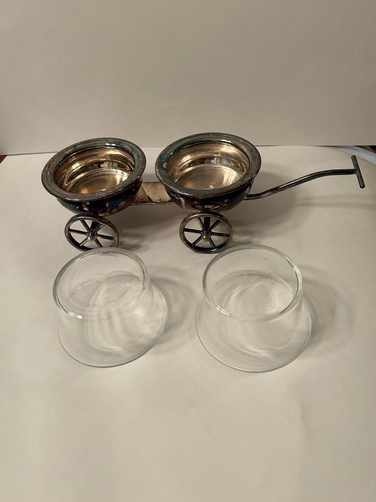 F.B. Rogers Silver Co. Wheeled Condiment Cart