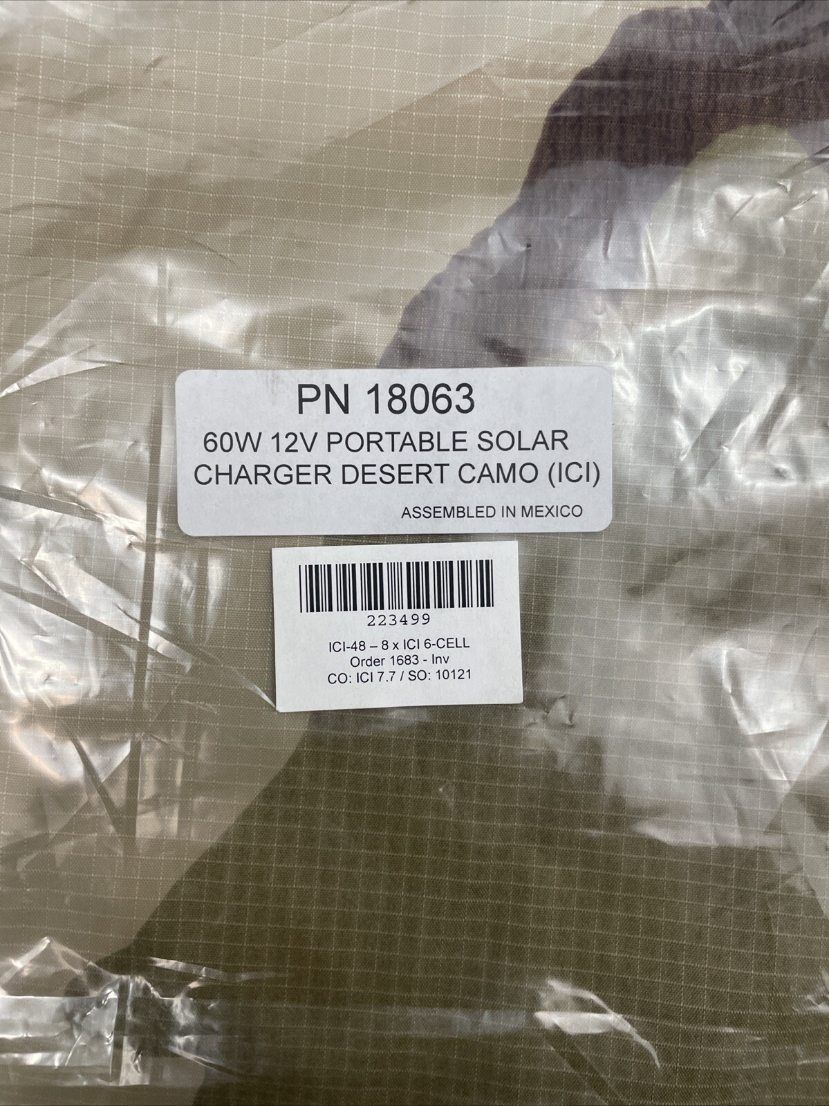 Iris Technology P3 Portable Folding Solar Panel Charger Military 60W 12V 18063