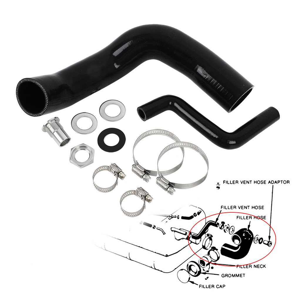 FITS JEEP FUEL FILL NECK KIT 1970 - 1976 CJ5 CJ6 FOR REAR FILL TANK 992923K NEW
