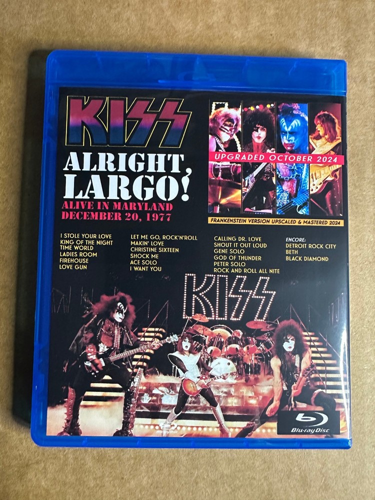 KISS - Alive in Largo 1977 Live Remastered Blu-ray Paul Stanley Ace Frehley